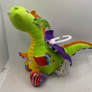 Lamaze Flip Flap Dragon Crinkle Plush Clip On Stuffed Infant Developmental Toy